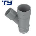 Factory High Quality 45 Degree PVC Y Tee Branch Pipe Fitting Lateral Tee